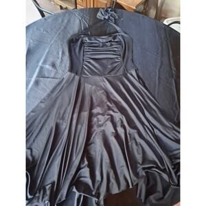 Natalie Dancewear Women Adult Dress Size Large Vintage Black